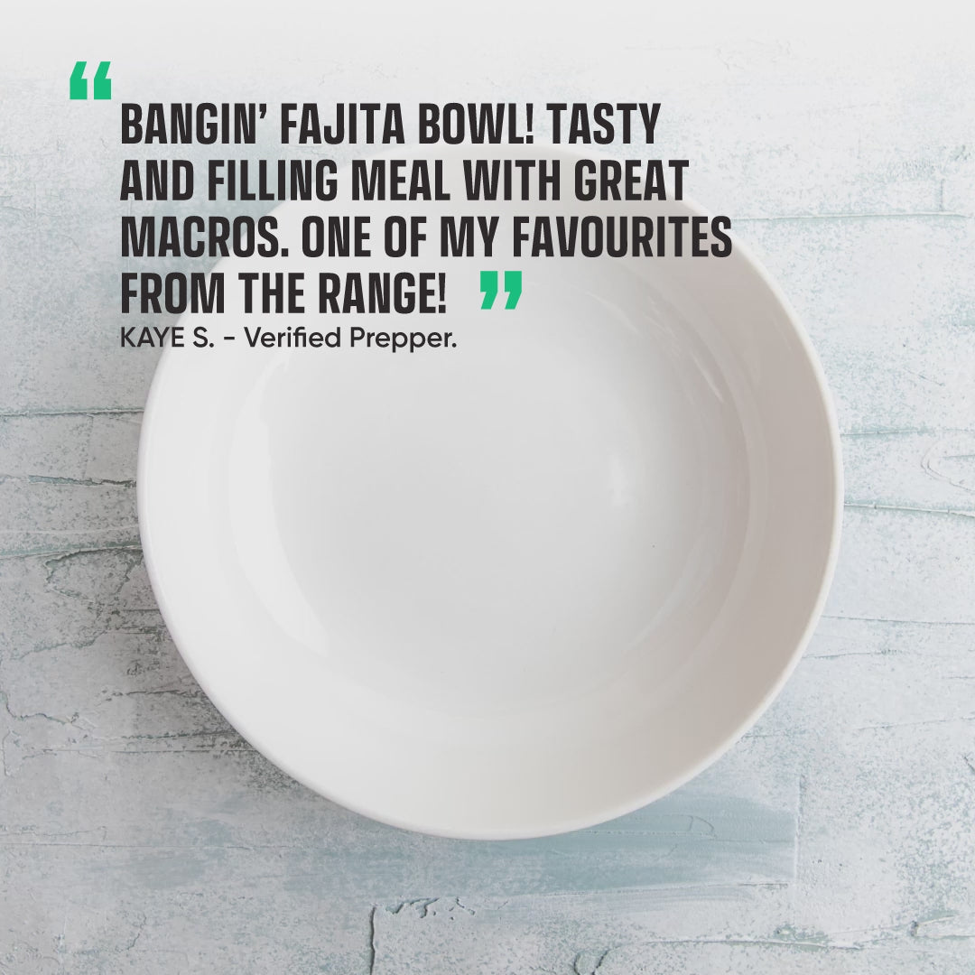 Load video: Free Range Chicken Fajita Bowl