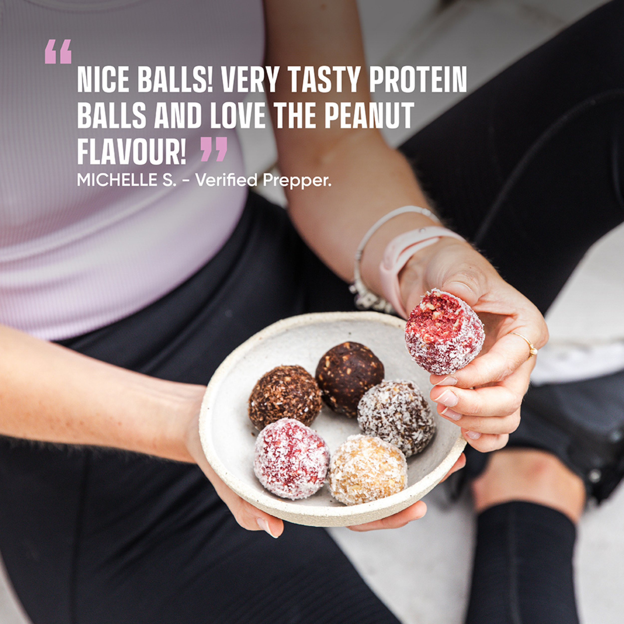 Coconut Lemon Protein Health Balls