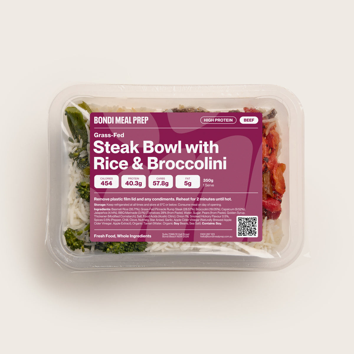 Grass Fed Steak Bowl