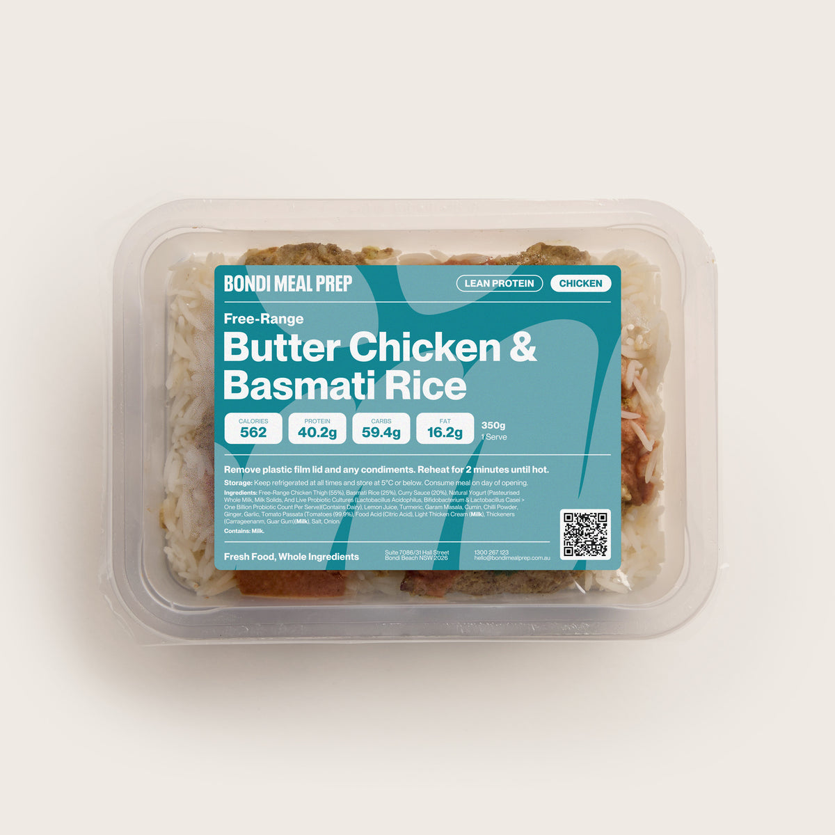 Free-Range Butter Chicken & Basmati Rice