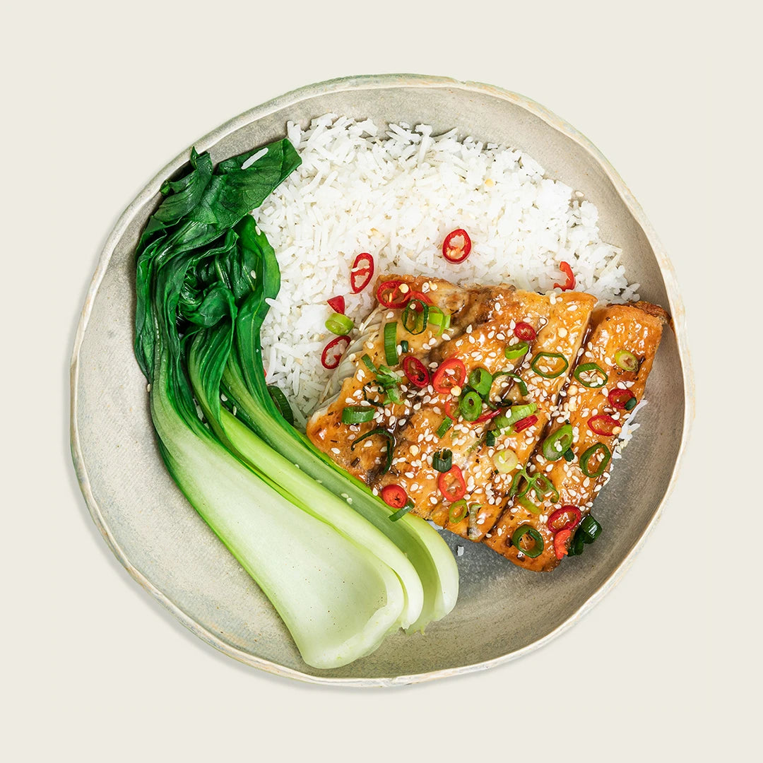 Asian Glazed Humpty Doo Barramundi & Basmati Rice