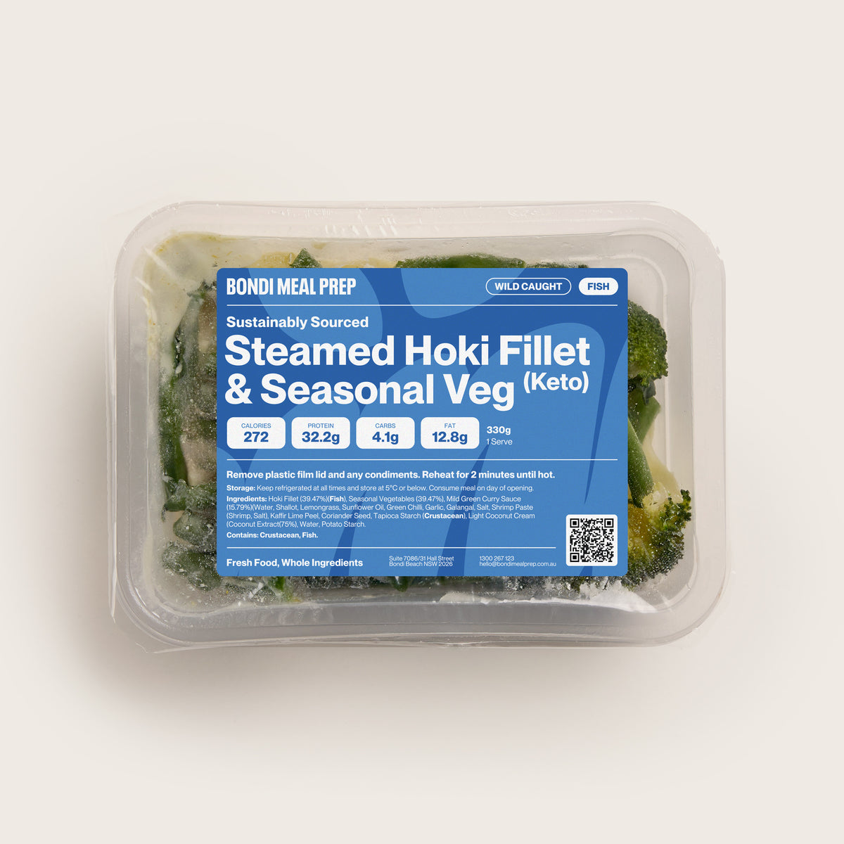 Steamed Hoki Fillet - Keto