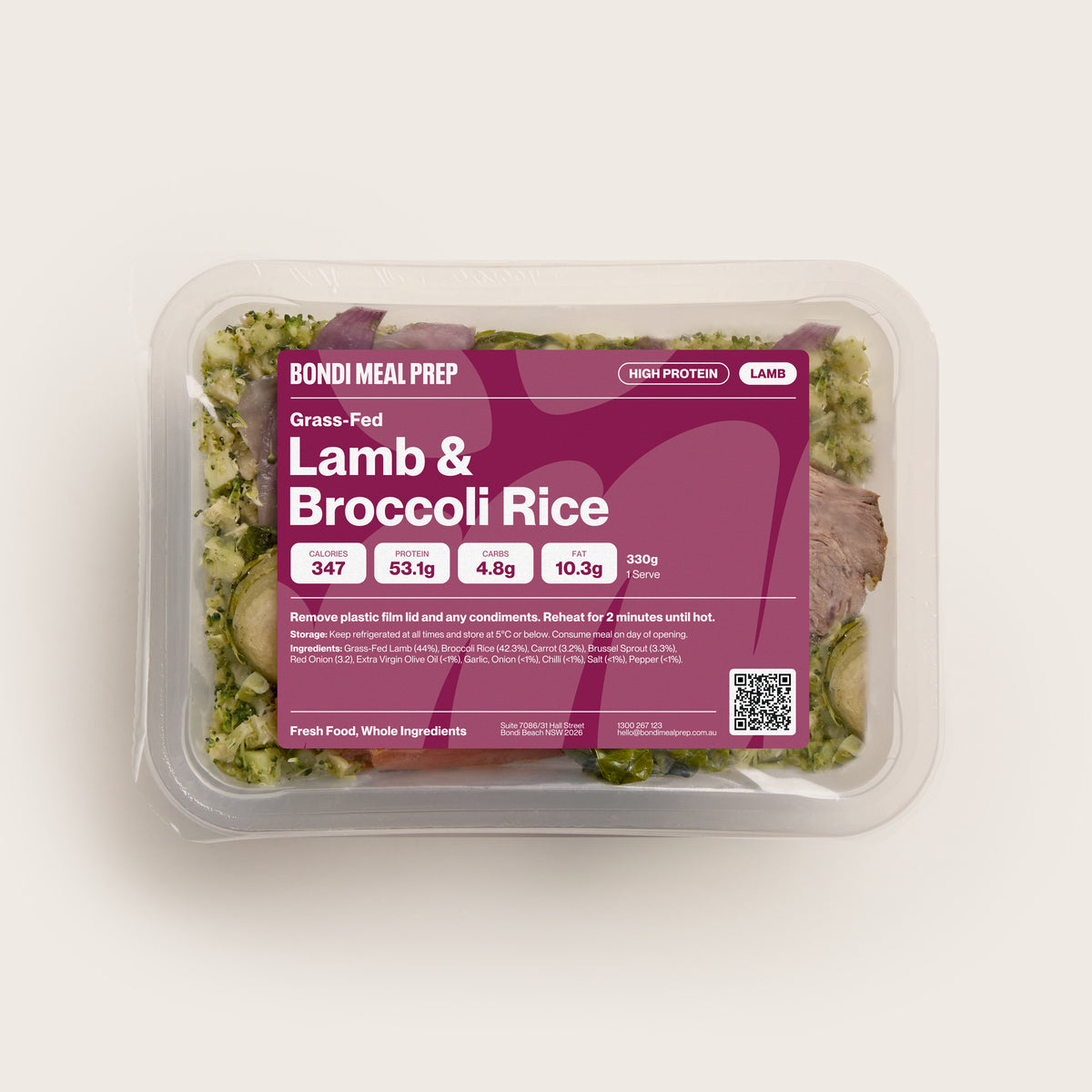 Grass-Fed Lamb & Broccoli Rice