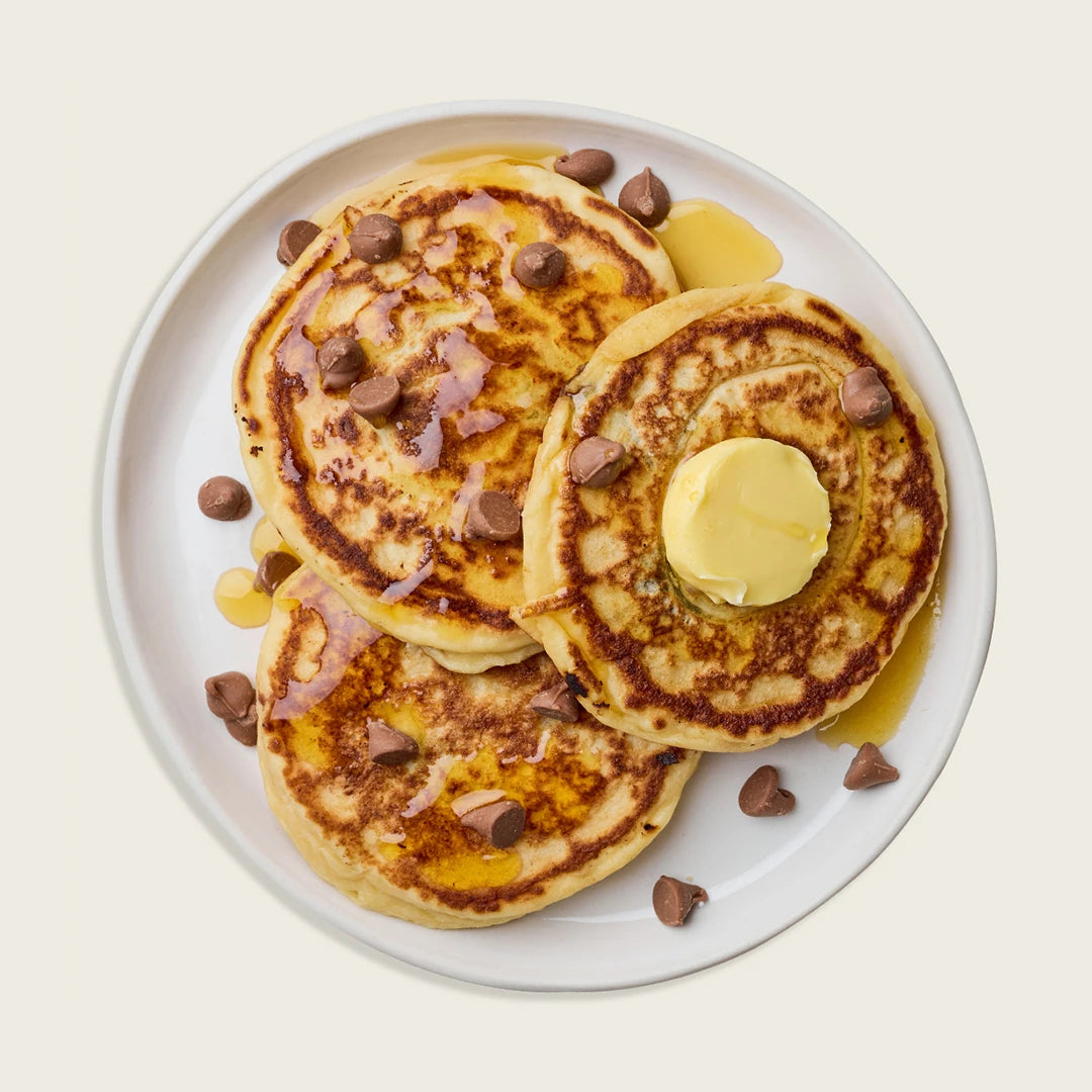 Chocolate Chip Protein Pancakes