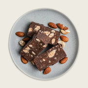 Vegan Choc Almond Fudge Slice