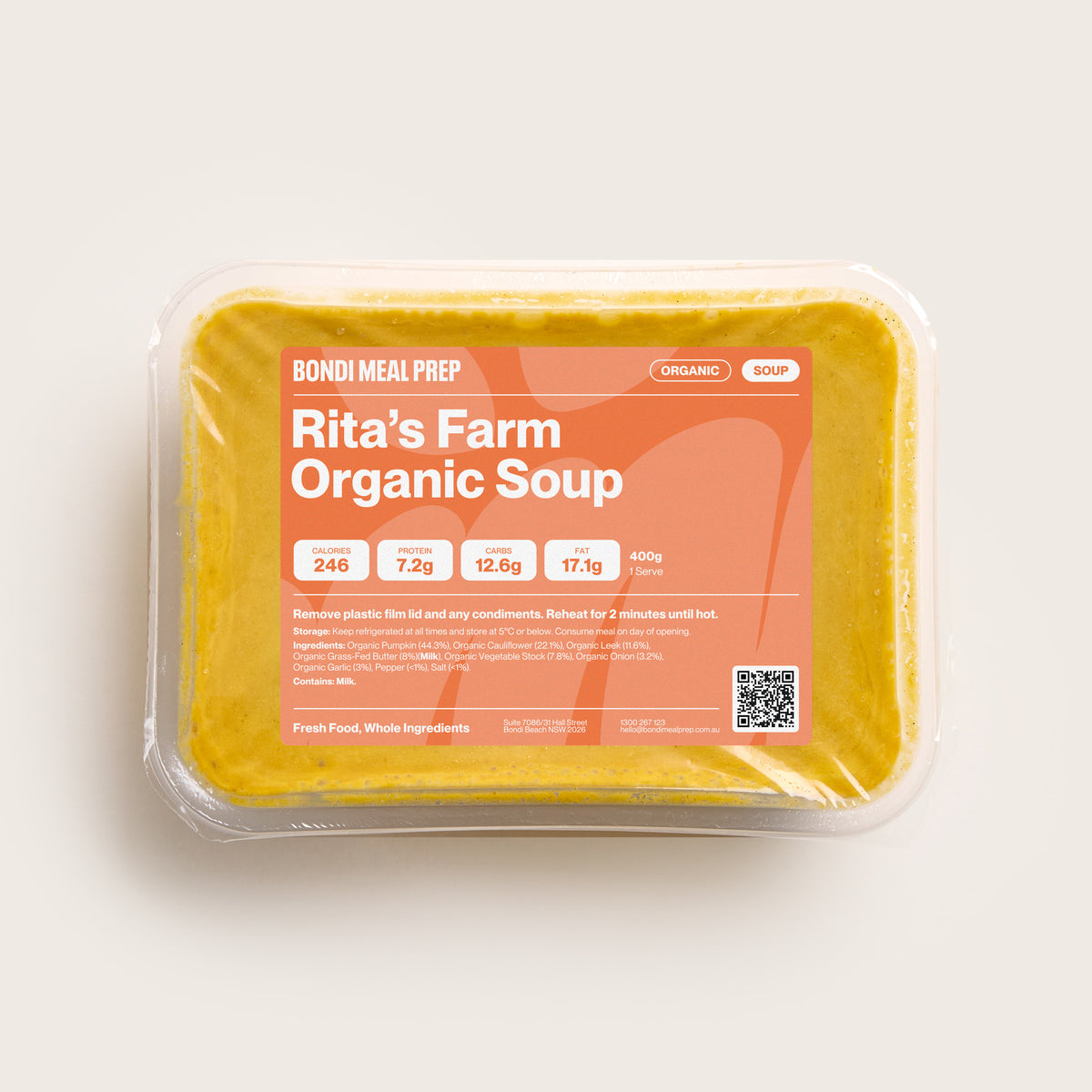 Bondi Meal Prep x Rita's Farm Organic Soup