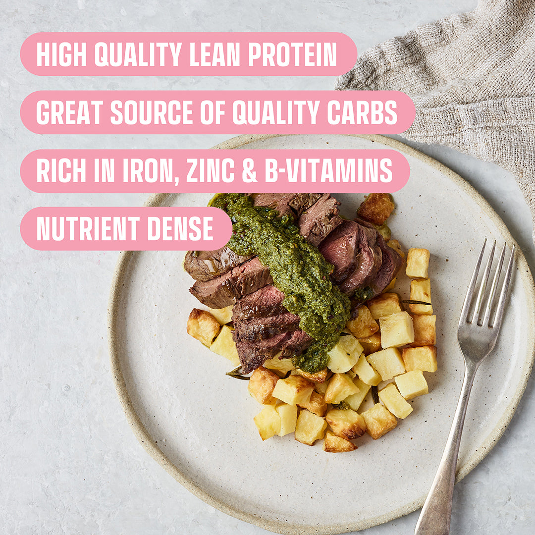 Grass-Fed Eye Fillet Steak & Roasted Potatoes