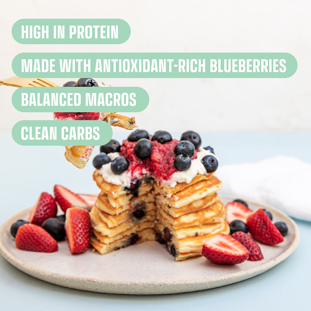 Blueberry & Ricotta Protein Pancakes