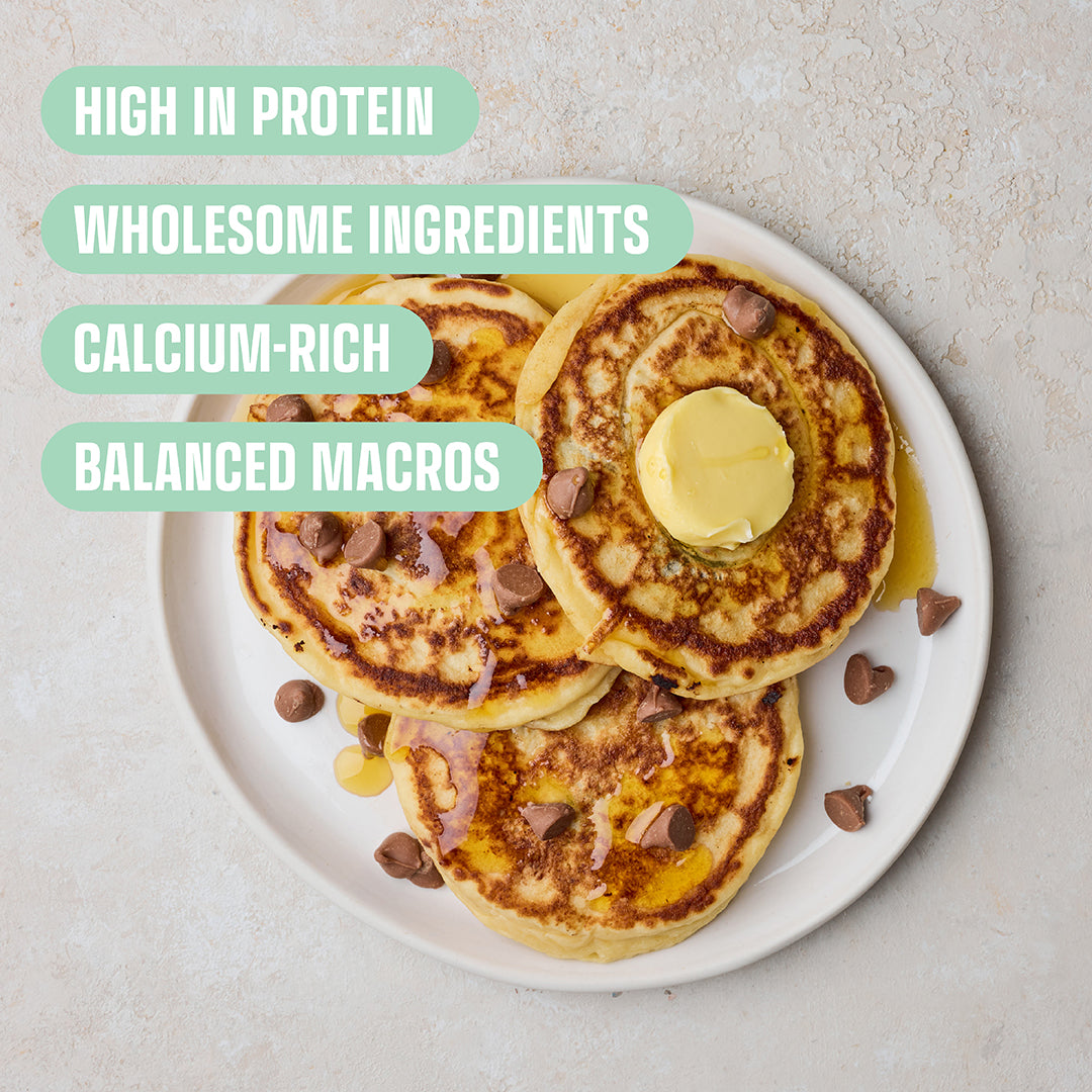 Chocolate Chip Protein Pancakes