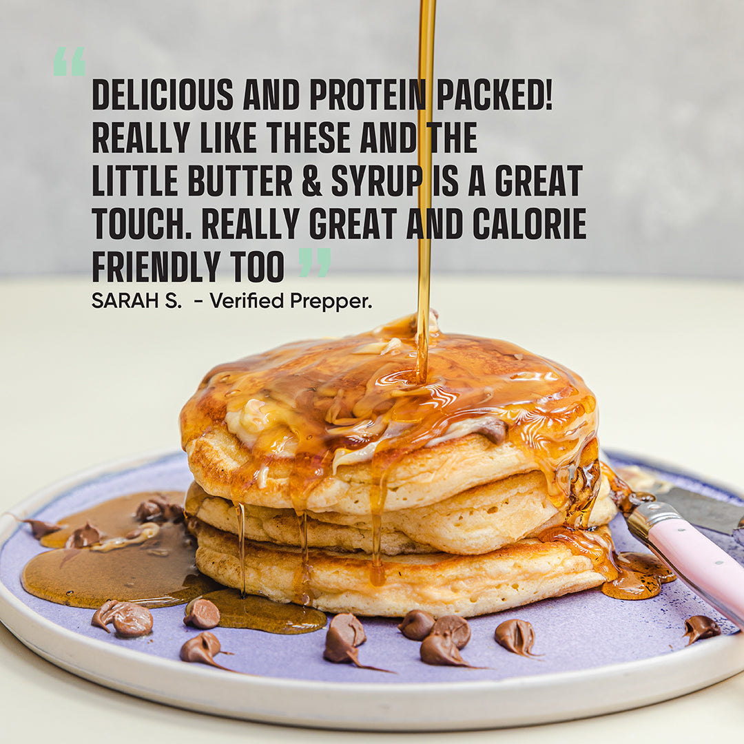 Chocolate Chip Protein Pancakes