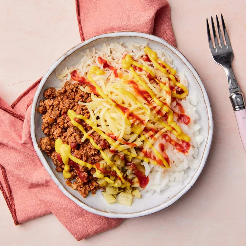 Grass-Fed Cheese Burger Bowl