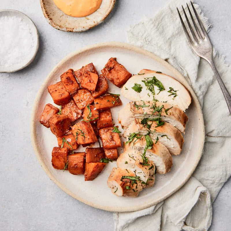 Free-Range Chicken Breast & Sweet Potato Cubes