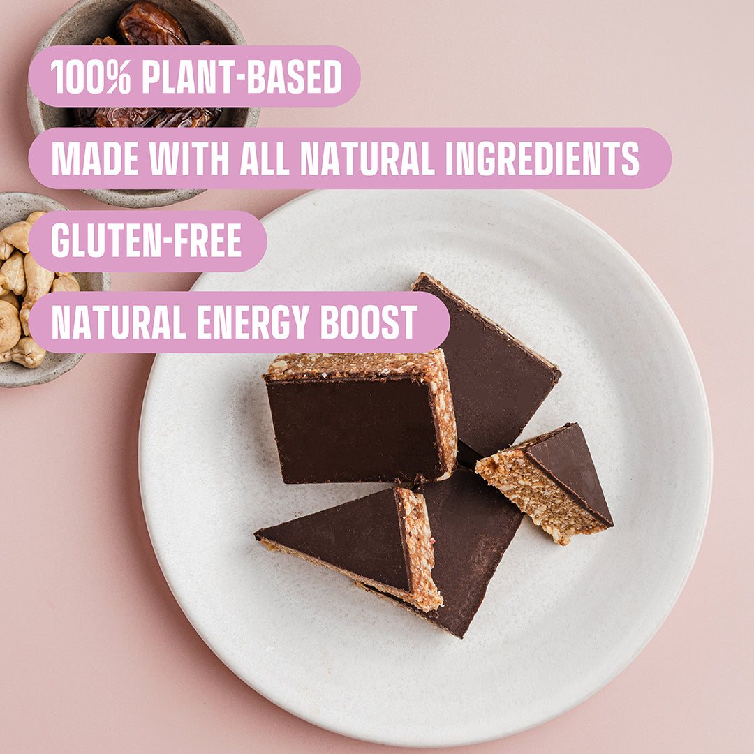 Vegan Salted Caramel Slice