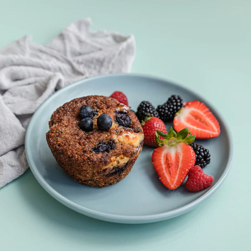 Blueberry and Ricotta Bran Muffin