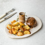 Grass Fed Eye Fillet Steak & Chat Potatoes