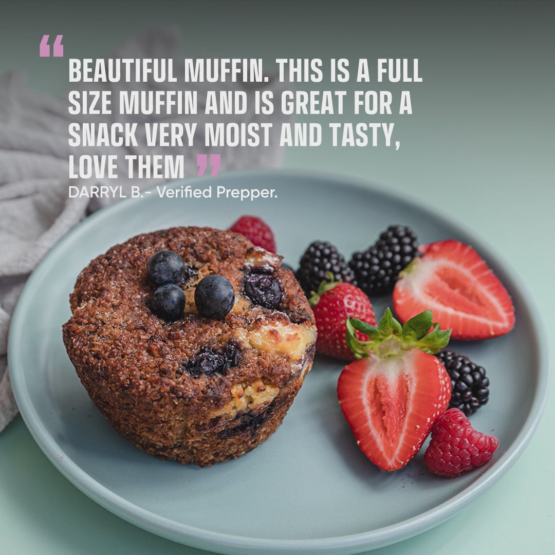 Load video: Blueberry and Ricotta Bran Muffin
