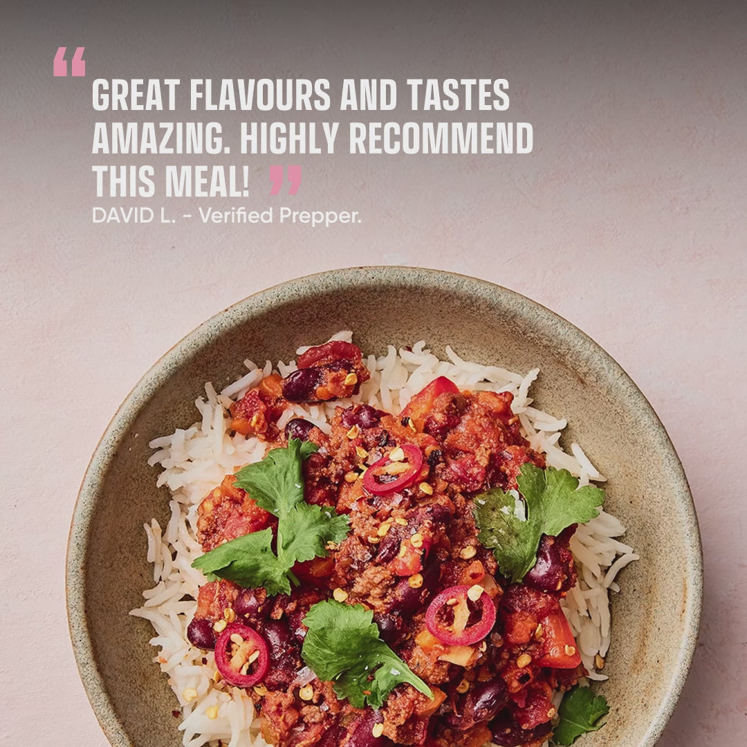 Load video: Grass Fed Beef Chilli Con Carne